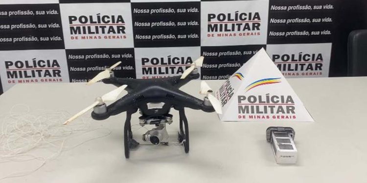 Polícia apreende drone nos arredores do presídio de Valadares