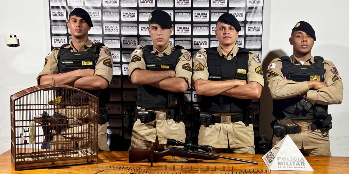 Dois homens são presos e um rifle é apreendido na zoa rural de José Raydan