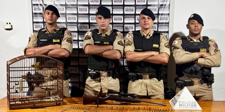 Dois homens são presos e um rifle é apreendido na zoa rural de José Raydan