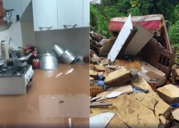 Maior chuva da história deixa Santana do Paraíso alagada e uma pessoa morta