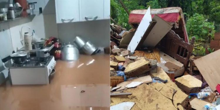 Maior chuva da história deixa Santana do Paraíso alagada e uma pessoa morta