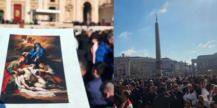 Caixão do Papa Francisco é levado em cortejo à Basílica de Santa Maria Maior
