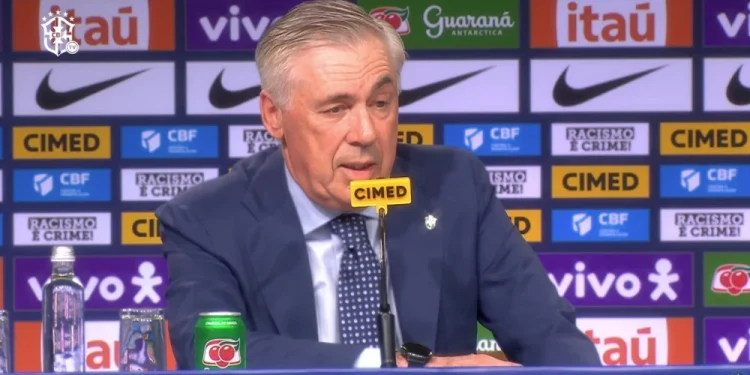 Técnico Ancelotti convoca Seleção Brasileira para as Eliminatórias