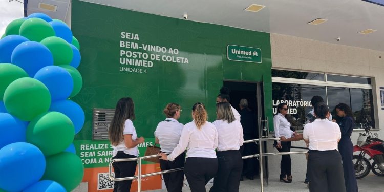 Unimed GV inaugura primeiro posto de coleta de exames em parceria com a Farmácia Indiana