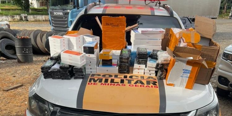 Polícia apreende carga irregular avaliada em R$ 4,5 milhões na BR 116, em Engenheiro Caldas