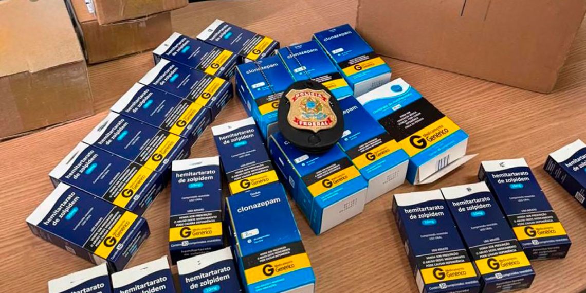 PF apreende carga de medicamento controlado vendido nas redes sociais durante operação
