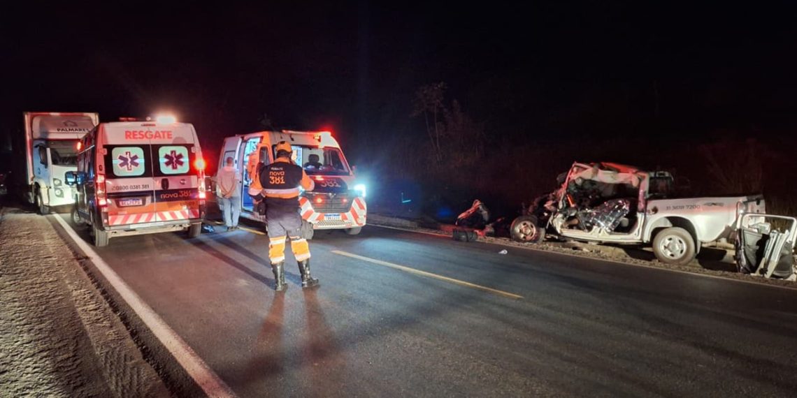 Acidente deixa uma pessoa morta na BR-381, em Santana do Paraíso