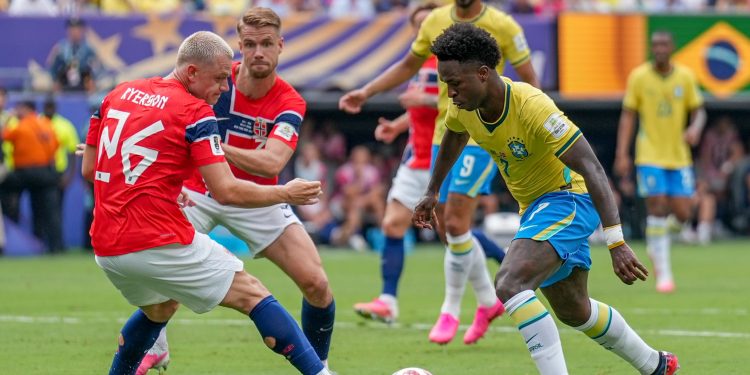 Brasil perde para a Noruega após pênalti desperdiçado por Bruno Guimarães e se despede da Copa