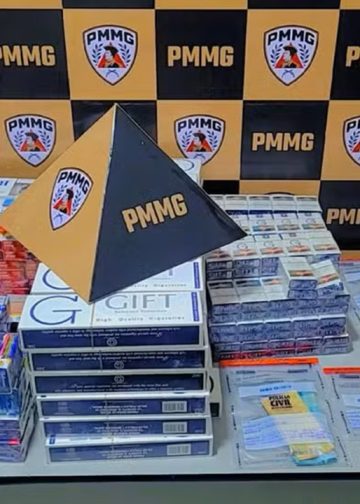 Jovem é preso em flagrante com drogas e mais de 800 maços de cigarros de origem estrangeira, em Cuparaque