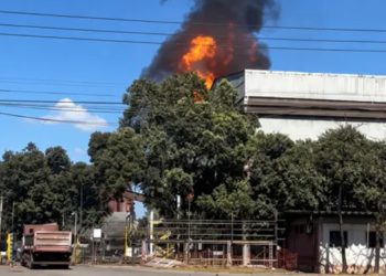 Colaboradora fica ferida em incêndio na área industrial da Aperam, em Timóteo