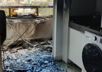 Incêndio destrói parte de apartamento, em Ipatinga