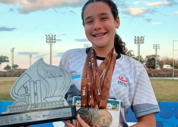 Atleta de Valadares conquista quatro medalhas nos Jogos Escolares Brasileiros em Brasília