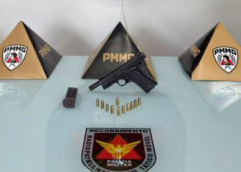 Homem embriagado é preso com pistola no bairro Penha em Valadares