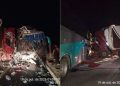 Acidente entre carreta e ônibus deixa 41 feridos e interdita BR-381, em Valadares